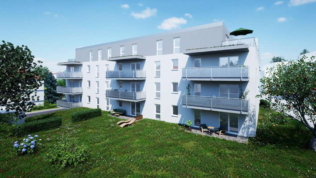 3-Zimmer-Wohnung mit Terrasse und Garten in Südwest-Ausrichtung