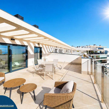 Penthouse mit Gemeinschaftspool in der Provinz Alicante, in Orihuela Costa. 3 Schlafzimmer | 109 m² 