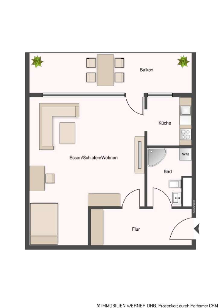 Immobilie in Rosenheim - ***Vermietete 1-Zimmer-Wohnung südlich von Rosenheim- Ihre Kapitalanlage?*** - Bild 1