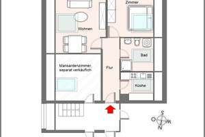 Gemütliche DG-Wohnung, frisch renoviert, bezugsbereit – Die vollständige Adresse der Immobilie erhältst du vom Anbieter., 79104 Herdern-Nord, Freiburg im Breisgau – Vorschaubild 14