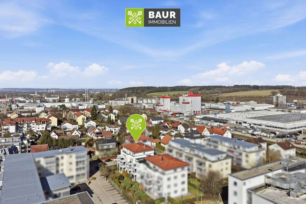 Immobilie in Senden - 360° | Zentrale 2-Zimmerwohnung mit Balkon und Tiefgaragenstellplatz in Senden - Bild 2