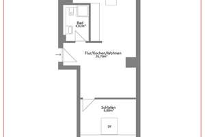 2 Zimmer Wohnung/Dachgeschoss mit Balkon - Kapitalanlage in Leipzig Gohlis-Süd – Die vollständige Adresse der Immobilie erhältst du vom Anbieter., 4155 Gohlis-Süd, Leipzig – Vorschaubild 2