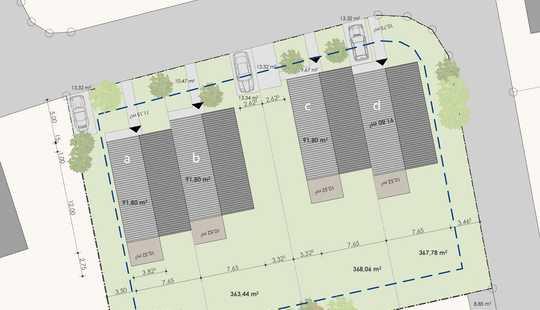 Bild von Neubau-Doppelhaushälfte mit ca. 132 m², modern, hochwertig & provisionsfrei - Haus A