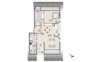 Ruhig gelegene 2-Zimmer-Dachgeschosswohnung mit hervorragender Anbindung – Die vollständige Adresse der Immobilie erhältst du vom Anbieter., 81827 Waldtrudering, München – Vorschaubild 17