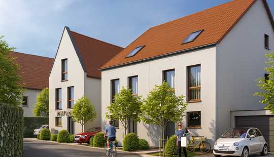 Bild von „KfW-40 Neubau-Doppelhaushälfte mit großem Garten & PV in Flörsheim – 5 Zimmer, 139 m²“
