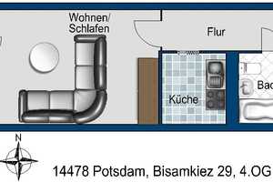 1 Zimmerwohnung zum Selbstgestalten – Bisamkiez 29, 14478 Potsdam – Vorschaubild 2