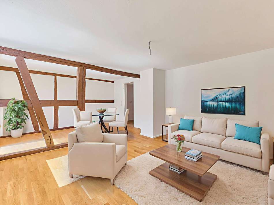 Wohnzimmer - digitales staging