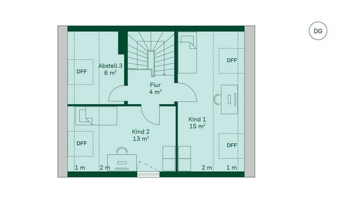 Grundriss des Dachgeschosse...