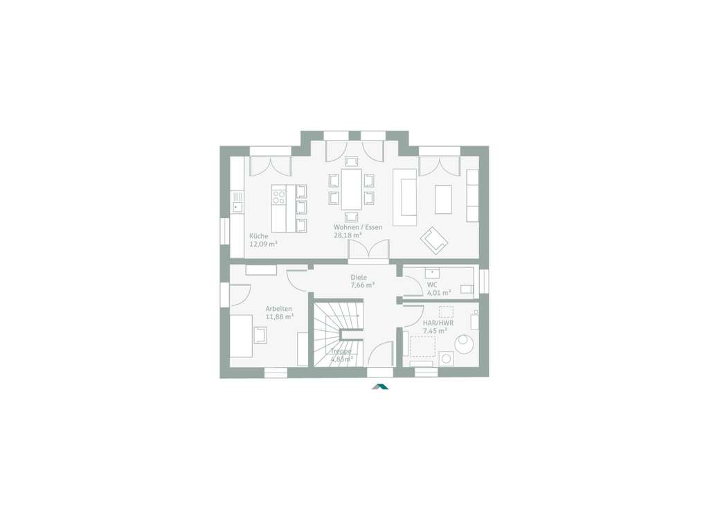 Immobilie in Niedernwöhren - DeinSteinHaus 151S - Bild 2