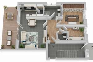 Barrierearm am Aasee - Moderne 3-Zimmer-Erdgeschosswohnung mit Terrasse – 48151 Aaseestadt, Münster – Vorschaubild 11
