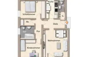 Nach WEG aufgeteilt | Schönes MFH zur Anlage mit 7 Wohnungen, neue Heizung, neue Fenster – Freising (Kreis) – Vorschaubild 19