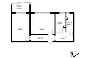 Solide Wertanlage mit Mieterhöhungspotenzial - 2-ZI-Wohnung mit West-Loggia – Die vollständige Adresse der Immobilie erhältst du vom Anbieter., 10319 Friedrichsfelde, Berlin – Vorschaubild 9