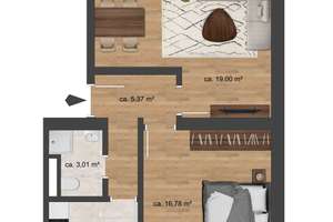 Moderne 2-Zimmer-Wohnung nach Kernsanierung in Mönchengladbach – Pescherstraße 222, 41065 Hardterbroich-Pesch, Mönchengladbach – Vorschaubild 2