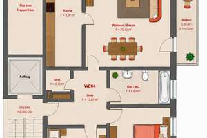 Großzügige 3-Zimmer-Erdgeschosswohnung mit Ost-Balkon, Gartennutzung & KfW-70-Standard – 63071 Lichtenplatte, Offenbach am Main – Vorschaubild 19