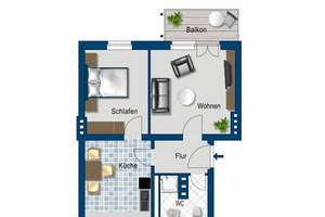 Kurzfristig Nachmieter gesucht! 2 Zimmer Wohnung mit Einbauküche! – Cracauer Str. 36, 39114 Cracau, Magdeburg – Vorschaubild 5