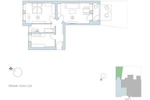 Vermietete 2-Zimmerwohnung mit Terrasse, Wannenbad, inkl. Gartenmitbenutzung – Binzstraße 20, 13189 Pankow (Ortsteil), Berlin – Vorschaubild 16