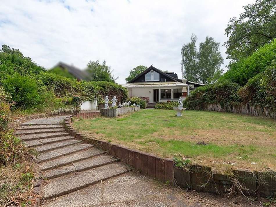 Gartenansicht von unten