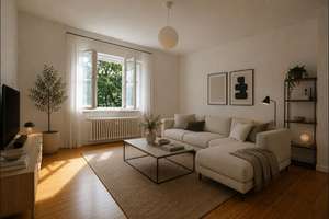 Ruhige UND zentrale Lage, sofort einziehen, keine Provision, 51 m2 Wohnung im OG, lichtdurchflutet
