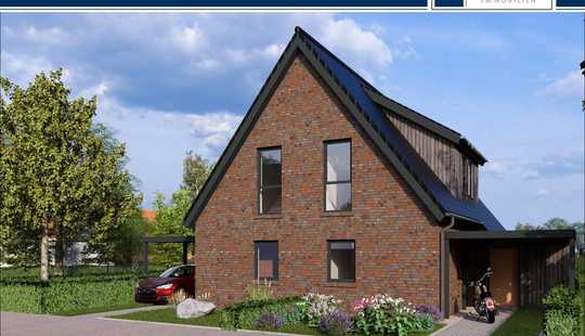 Bild von Moderne Neubau-Doppelhaushälfte mit Luft-Wärme-Pumpe in begehrter Lage von Dornum