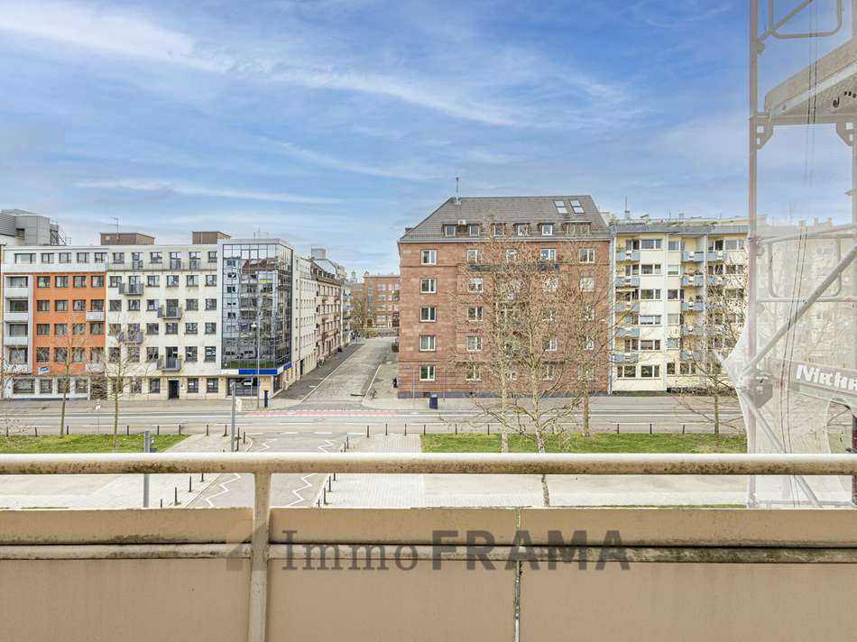 Blick vom Balkon in die August