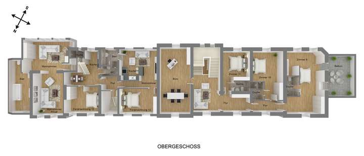 Grundrisse Obergeschoss