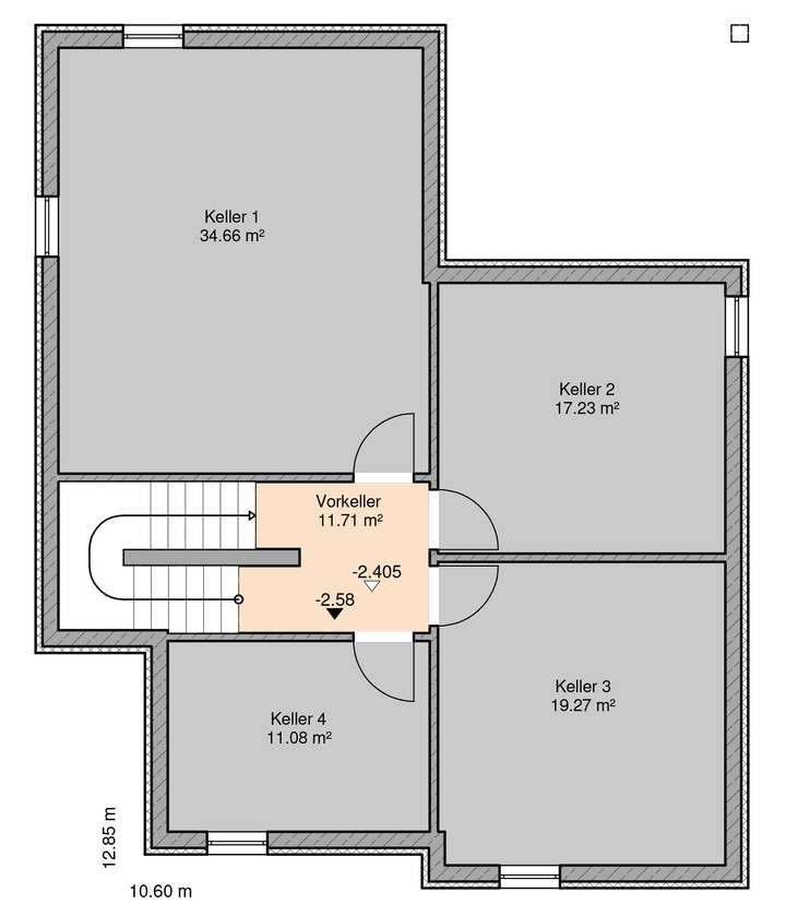 Grundriss Keller