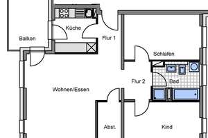 Moderne 3-Zi-Wohnung mit EBK, Tageslichtbad und Balkon. Wohlfühlen auf 86 m²! – Berliner Allee 8E, 64295 Darmstadt-West, Darmstadt – Vorschaubild 3