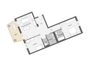 3-Zimmer-Wohnung mit Balkon und En-Suite-Bad – Ideal für Paare und Familien – Völklinger Straße 32, 68309 Käfertal, Mannheim – Vorschaubild 10