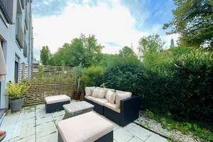E & Co. - Loftige und exklusive 2-Zimmer EG-Wohnung mit hochwertiger Einbauküche und Süd-Terrasse – Die vollständige Adresse der Immobilie erhältst du vom Anbieter., 81927 Englschalking, München – Vorschaubild 6