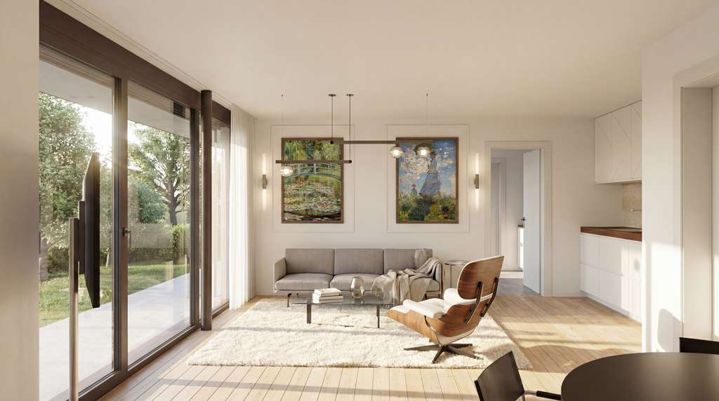 Immobilie in Bad Kötzting - Gartenwohnung am Kurpark – 2 Zimmer | Südterrasse & Garten | Neubau KfW-40 - Bild 4