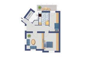 ERDGESCHOSS - 3 ZIMMER WOHNUNG MIT BALKON - LEER!!! – Rosenbergstraße 7, 47259 Hüttenheim, Duisburg – Vorschaubild 2