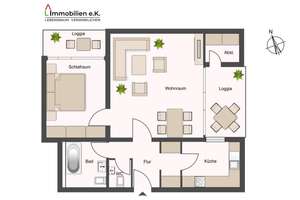 Schöne helle 2-Zimmer Wohnung im herzen von Neugereut – 70378 Neugereut, Stuttgart – Vorschaubild 2