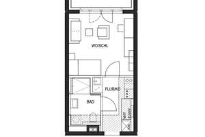 Sonnige möblierte 1-Zi.-Wohnung mit Einbauküche und Loggia - THE GRAND – Vogelweidestraße 3, 81677 Parkstadt, München – Vorschaubild 8