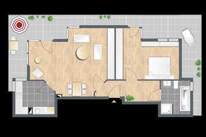 Penthouse-Wohnung mit großem Balkon in der Augsburger Innenstadt – Gärtnerstraße 31c, 86161 Wolfram-und Herrenbachviertel, Augsburg – Vorschaubild 8