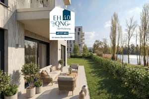 KfW-förderfähige 4-Zimmer-Neubauwohnung zum Kauf mit 2 Bädern & großem Garten