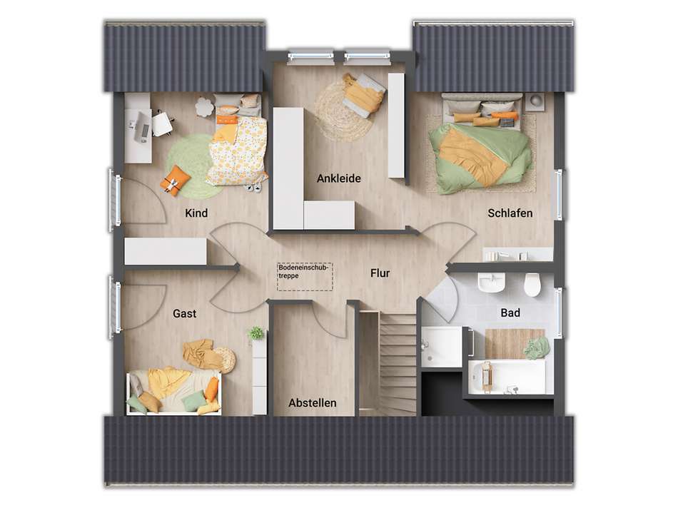 Variante mit Ankleide