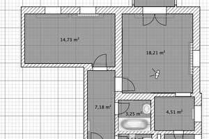 Bel Etage Single/Pärchenwohnung mit Sonnenbalkon. Frisch modernisiert! – Winterbergstraße 69, 1237 Seidnitz/Dobritz, Dresden – Vorschaubild 2