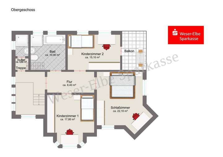 Grundriss Obergeschoss