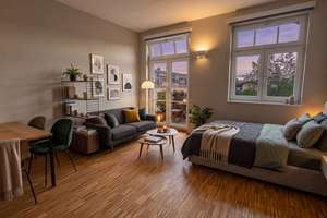 ++ Moderne 1-Raumwohnung mit Balkon, Einbauküche und Fußbodenheizung ++