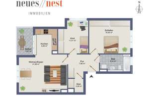 Für die kleine Familie oder Paare - schick wohnen mit perfekter Infrastruktur! – Die vollständige Adresse der Immobilie erhältst du vom Anbieter., 81549 Obergiesing, München – Vorschaubild 9