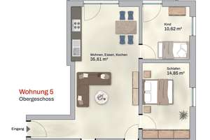 Wohnung Nr. 5 OG - REDUZIERT - Helle 3 Zimmerwohnung mit großem Balkon – Manzostraße 3, 80997 Allach, München – Vorschaubild 6