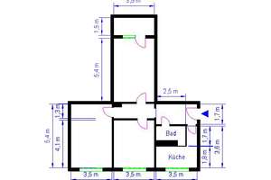 *Seniorenfreundliche Wohnung in der Innenstadt* – Breiter Weg 116, 39104 Altstadt, Magdeburg – Vorschaubild 2