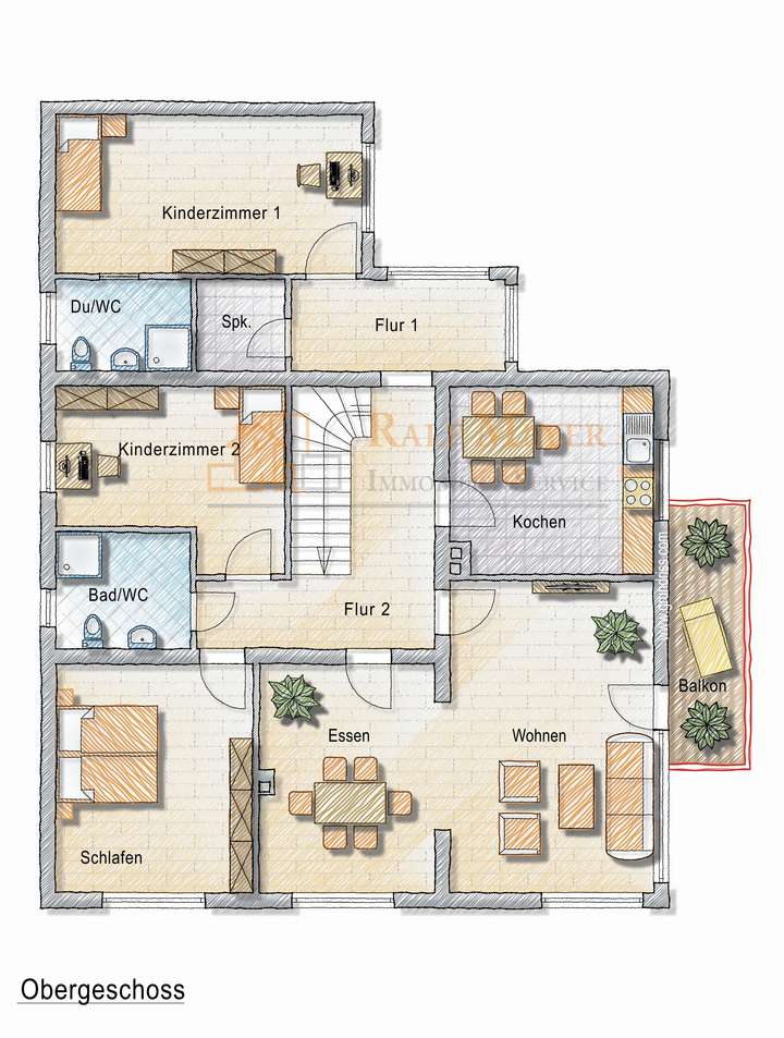 Grundriss Obergeschoss