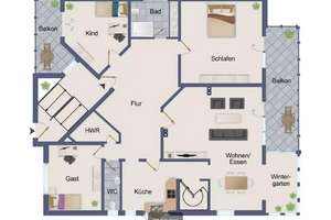++++ DA / top Lage / exclusive ETW / 160 m² Wfl + 80 m² ++++ – Die vollständige Adresse der Immobilie erhältst du vom Anbieter., 64285 Bessungen, Darmstadt – Vorschaubild 7