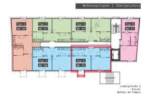 Schöne 2-Zimmer-Wohnung in Uni-Nähe – Nachmieter gesucht – Die vollständige Adresse der Immobilie erhältst du vom Anbieter., 34127 Nord (Holland), Kassel – Vorschaubild 8