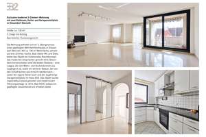 Moderne 3-Zimmer-Wohnung mit zwei Balkonen, Keller und Garagenstellplatz in Düsseldorf-Benrath – 40597 Benrath, Düsseldorf – Vorschaubild 3