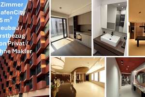 Direkt vom Eigentümer/ohne Makler: Exklusive Neubau-2-Zimmer-Wohnung (55 m²) in HafenCity-Erstbezug – Überseeallee 2a, 20457 HafenCity, Hamburg – Vorschaubild 1