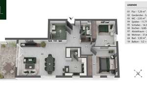 Traumhafte 3-Zimmer-Wohnung im Neubau in Heidingsfeld – 97084 Heidingsfeld, Würzburg – Vorschaubild 13