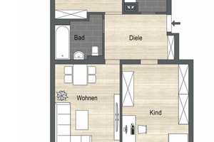 3 Zimmer Wohnung -  kernsaniert - inkl. neuer Einbauküche - zwischen Dutzendteich und Luitpoldhain – Schultheißallee 65, 90478 Nürnberg – Vorschaubild 17