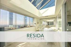 Exklusives Penthouse im 20. OG mit Panorama-Wintergarten, Klima, EBK & TG-Stellplatz